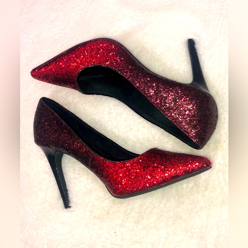 Fioni Night Size 10 Sparkling Ruby Stilettos